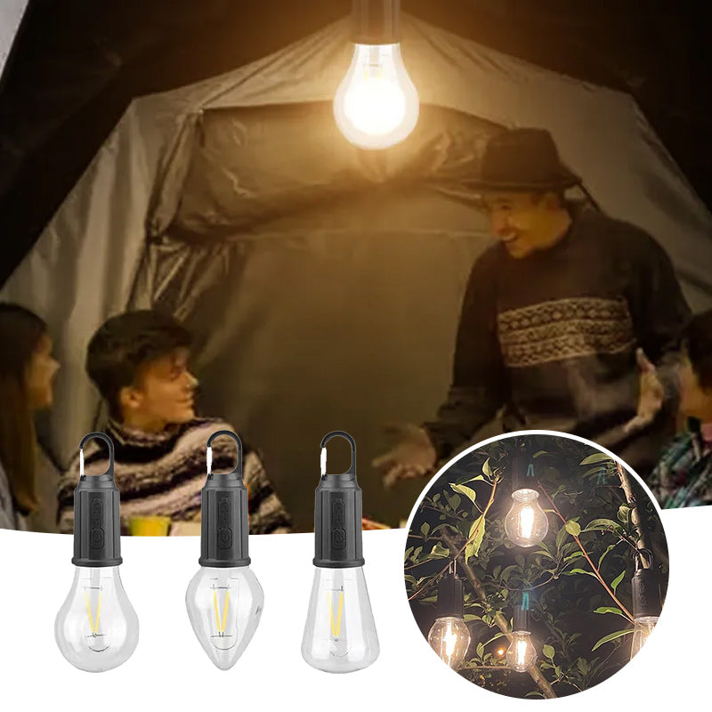 Outdoor Camping Hangend Type-C Opladen Retro Lamplicht